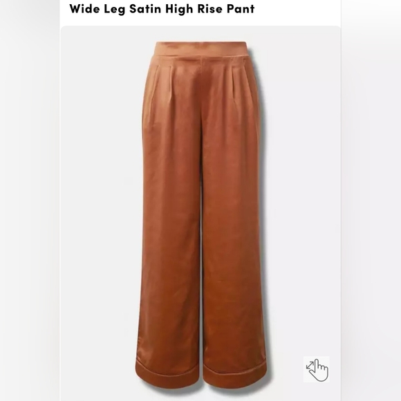 Torrid Wide Leg Satin Pants - Picture 5 of 5
